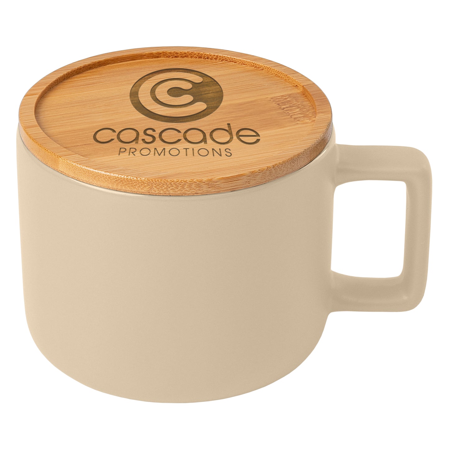 Ceramic Mug with Bamboo Lid